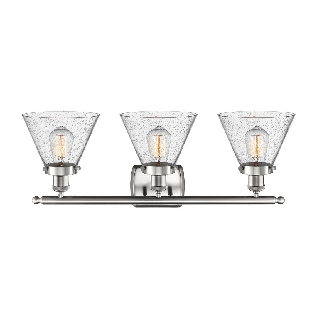 Innovations Ballston Urban 916-3W-SN-G44-LED Bath Vanity Light 28 in. wide - Brushed Satin Nickel