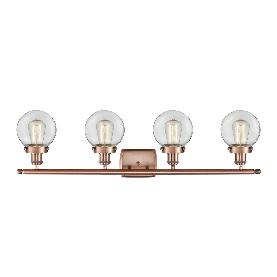 Innovations Ballston Urban 916-4W-AC-G202-6-LED Bath Vanity Light 36 in. wide - Antique Copper
