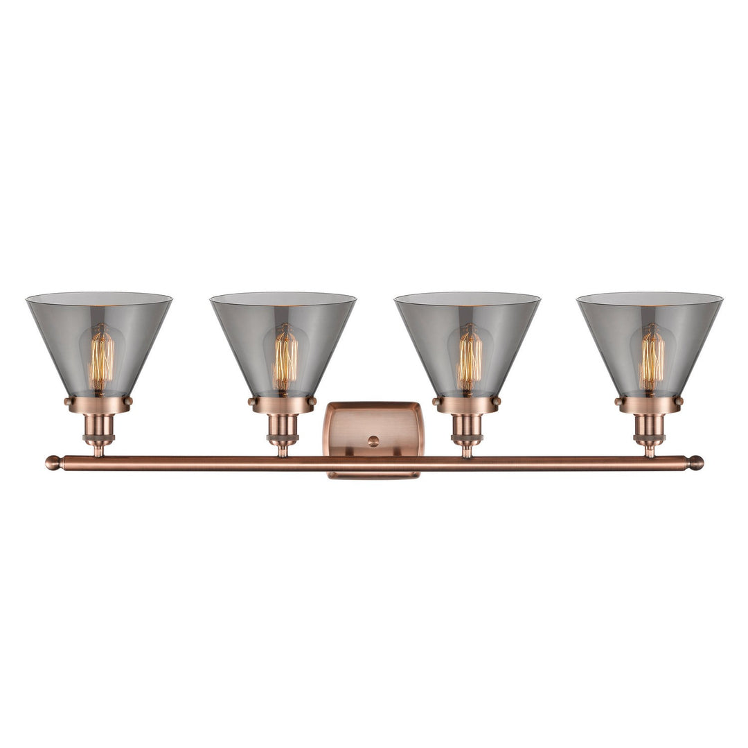 Innovations Ballston Urban 916-4W-AC-G43-LED Bath Vanity Light 38 in. wide - Antique Copper