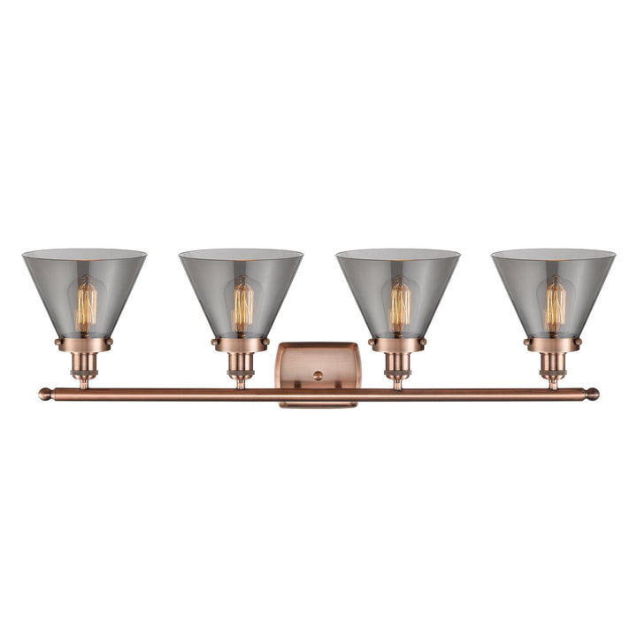 Innovations Ballston Urban 916-4W-AC-G43-LED Bath Vanity Light 38 in. wide - Antique Copper