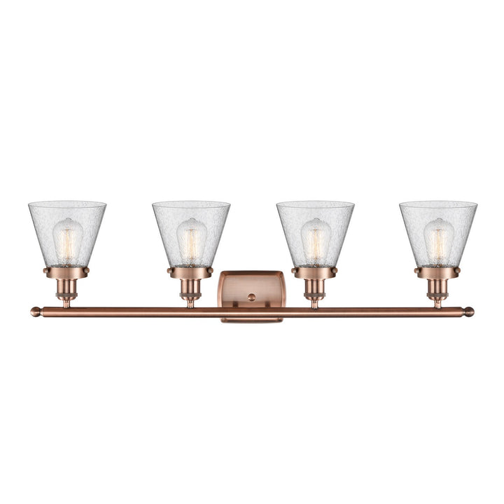Innovations Ballston Urban 916-4W-AC-G64-LED Bath Vanity Light 36 in. wide - Antique Copper