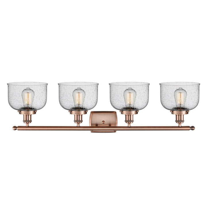 Innovations Ballston Urban 916-4W-AC-G74-LED Bath Vanity Light 38 in. wide - Antique Copper