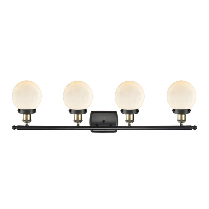 Innovations Ballston Urban 916-4W-BAB-G201-6 Bath Vanity Light 36 in. wide - Black Antique Brass
