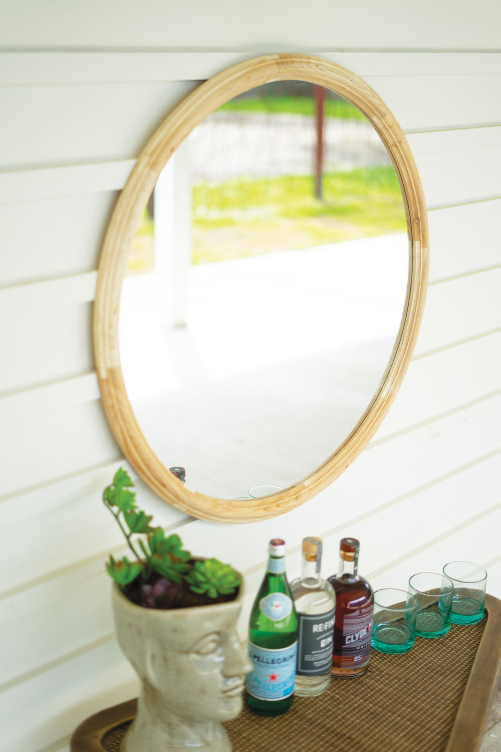 Kalalou Lighting CLA1290  Mirror Mirror Bronze / Dark