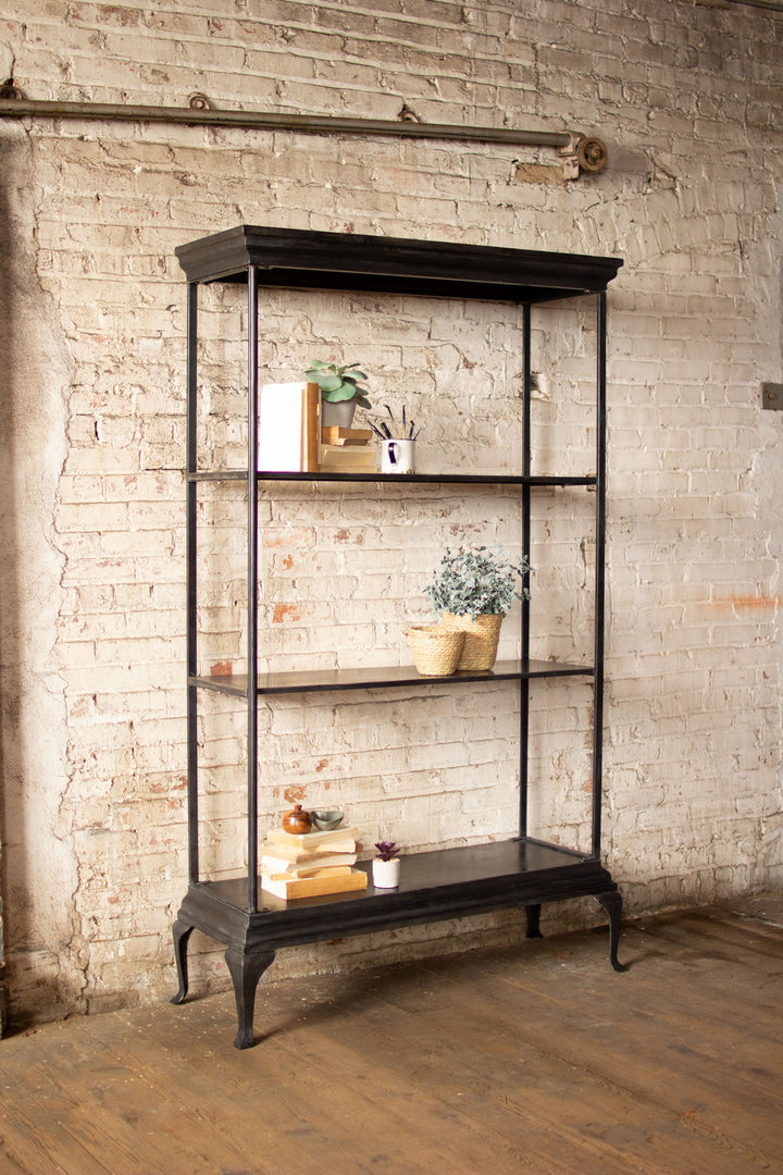 Kalalou Lighting CLL2489  Tall Shelving Unit Furniture Bronze / Dark