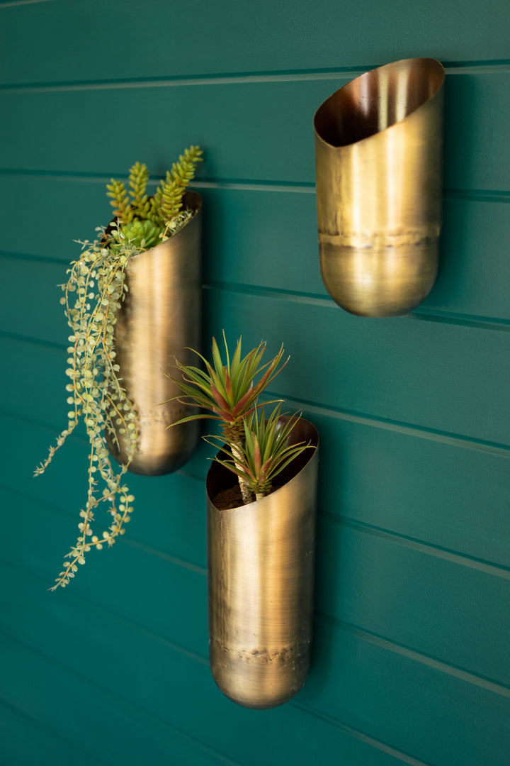 Kalalou Lighting NDE1405  Wall Vases Home Decor Bronze / Dark