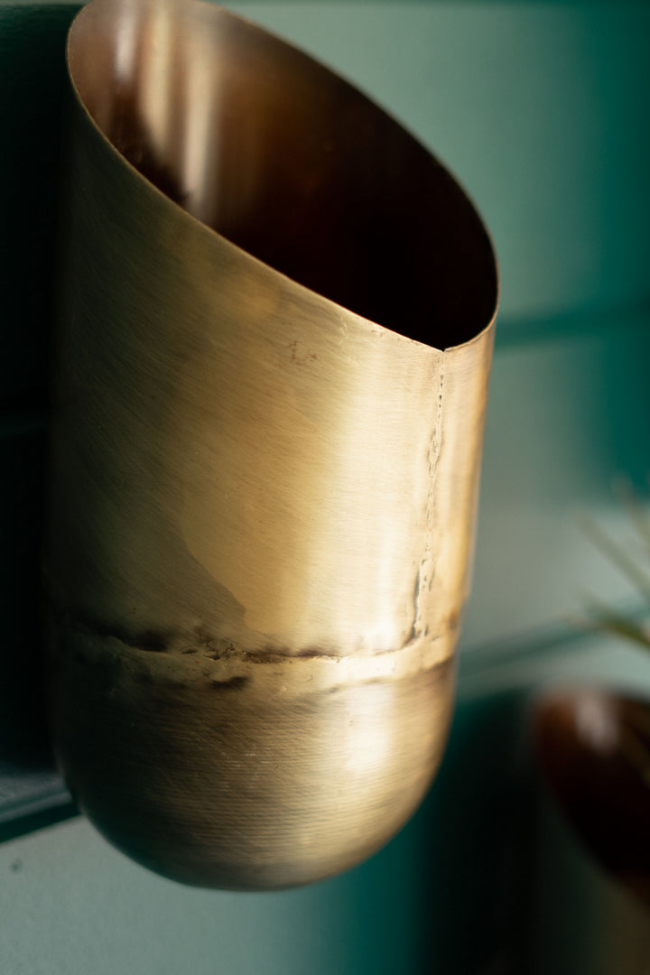 Kalalou Lighting NDE1405  Wall Vases Home Decor Bronze / Dark