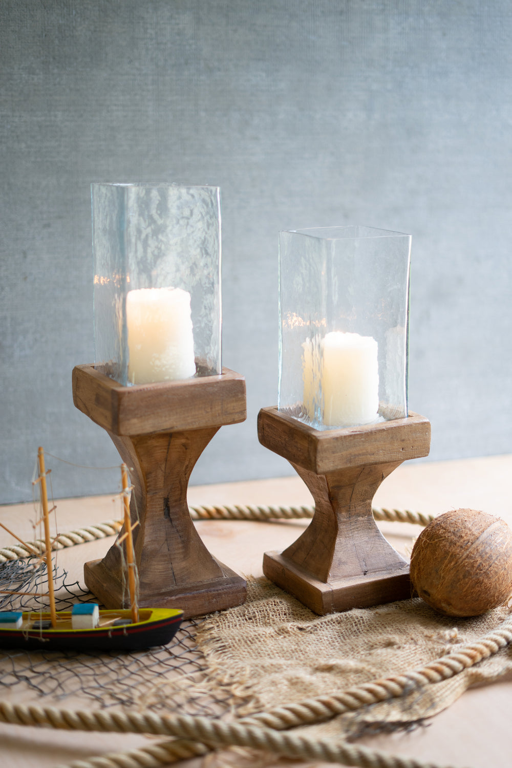 Kalalou Lighting NSE1101  Hurricanes Home Decor Bronze / Dark