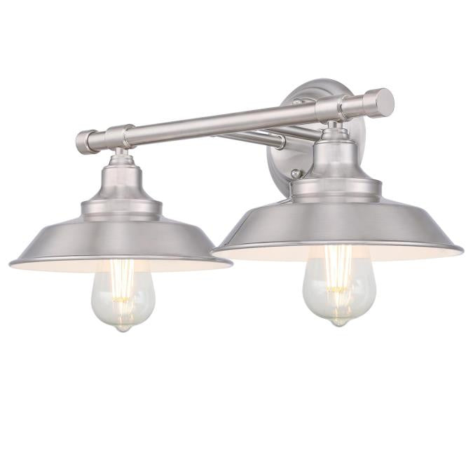 Westinghouse Iron Hill 6110300 Bath Vanity Light 11 in. wide - Brushed Nickel