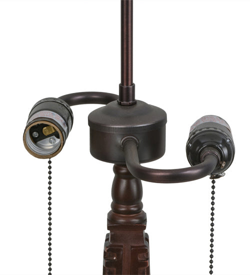 Meyda Tiffany Lighting 159892 Mission 23"Table Base Utility Light Bronze / Dark