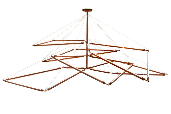 Meyda Tiffany Isotope 210950 Chandelier Light - Transparent Copper