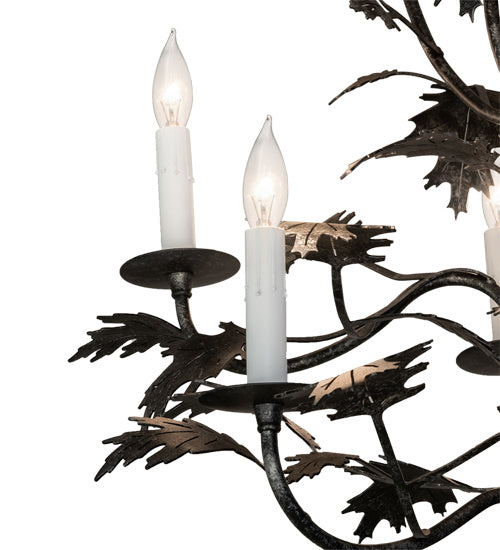 Meyda Tiffany Oak Leaf 232381 Chandelier Light -