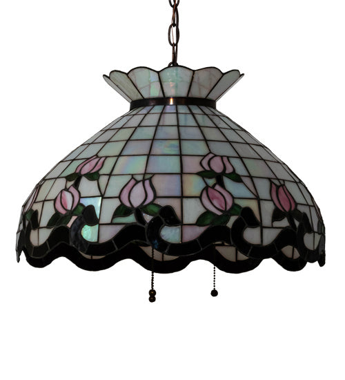 Meyda Tiffany Roseborder 232764 Chandelier Light - Mahogany Bronze