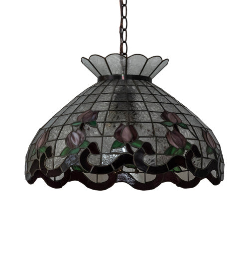 Meyda Tiffany Roseborder 232771 Chandelier Light - Mahogany Bronze
