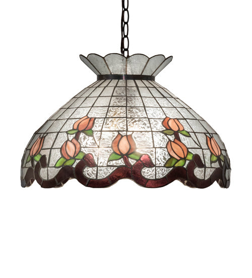 Meyda Tiffany Roseborder 232771 Chandelier Light - Mahogany Bronze