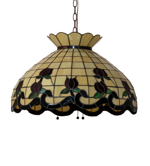 Meyda Tiffany Roseborder 232772 Chandelier Light - Mahogany Bronze