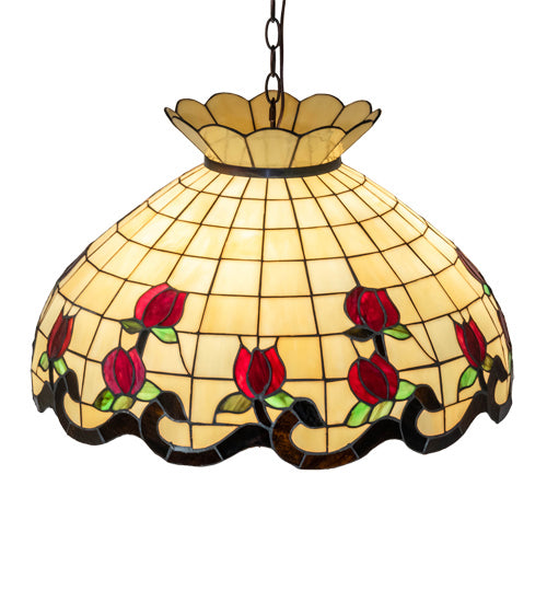 Meyda Tiffany Roseborder 232772 Chandelier Light - Mahogany Bronze