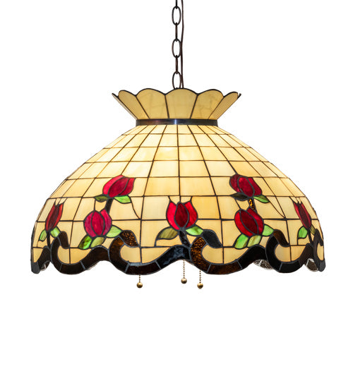Meyda Tiffany Roseborder 232772 Chandelier Light - Mahogany Bronze