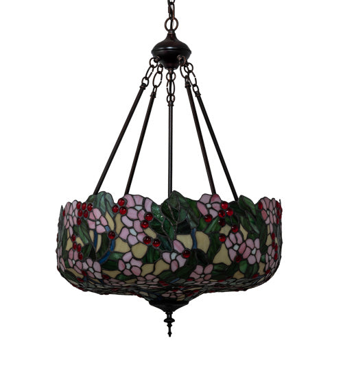 Meyda Tiffany Tiffany Cherry Blossom 232776 Chandelier Light - Mahogany Bronze