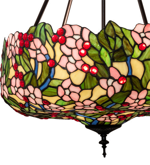 Meyda Tiffany Tiffany Cherry Blossom 232776 Chandelier Light - Mahogany Bronze