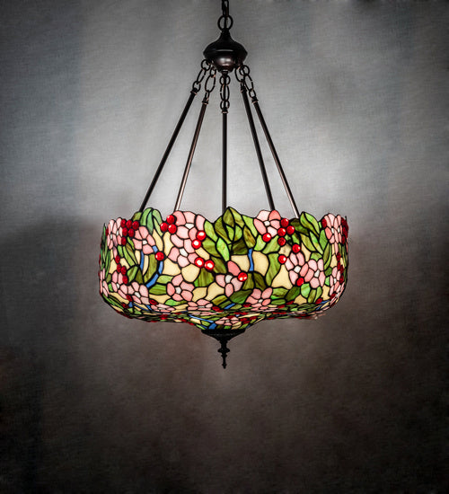 Meyda Tiffany Tiffany Cherry Blossom 232776 Chandelier Light - Mahogany Bronze