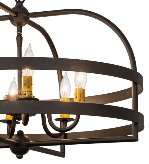 Meyda Tiffany Aldari 233402 Chandelier Light - Wrought Iron