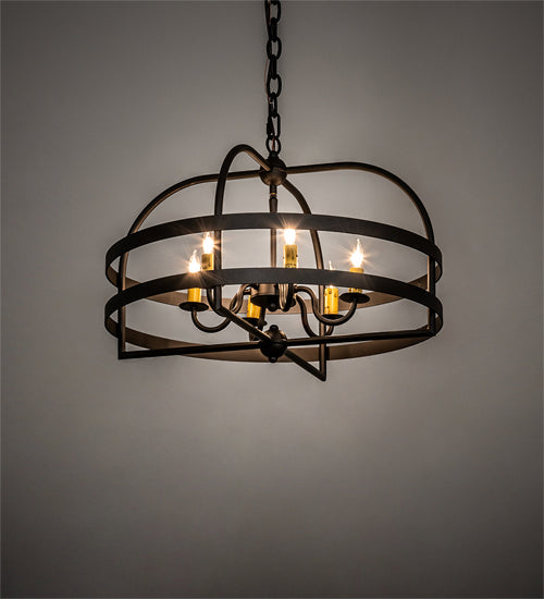 Meyda Tiffany Aldari 233402 Chandelier Light - Wrought Iron