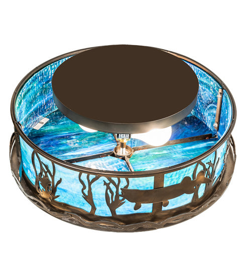 Meyda Tiffany Bass And Pike 233509 Ceiling Light - Antique Copper