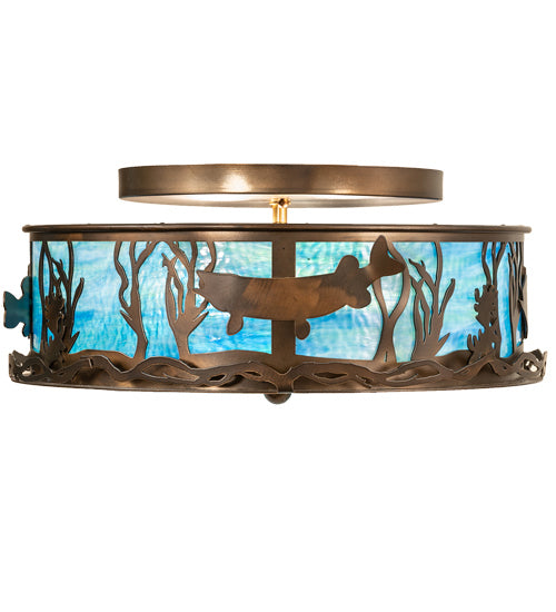 Meyda Tiffany Bass And Pike 233509 Ceiling Light - Antique Copper