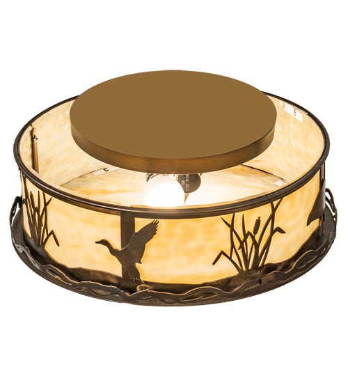 Meyda Tiffany Wildlife At Dawn 233512 Ceiling Light - Antique Copper