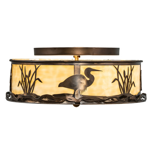 Meyda Tiffany Wildlife At Dawn 233512 Ceiling Light - Antique Copper