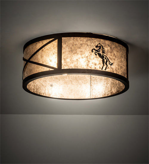 Meyda Tiffany Black Stallion 233537 Ceiling Light - Mahogany Bronze