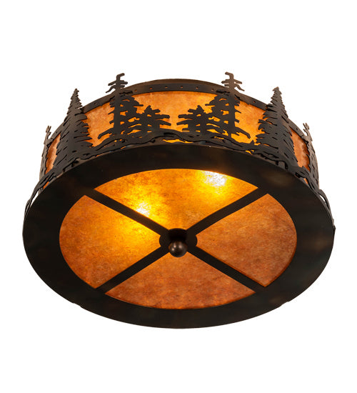 Meyda Tiffany Tall Pines 233628 Ceiling Light - Antique Copper,Burnished