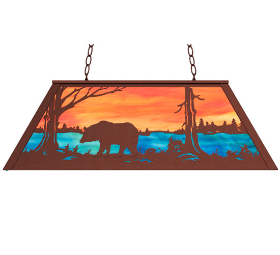 Meyda Tiffany Bear At Lake 234050 Pendant Light - Rust