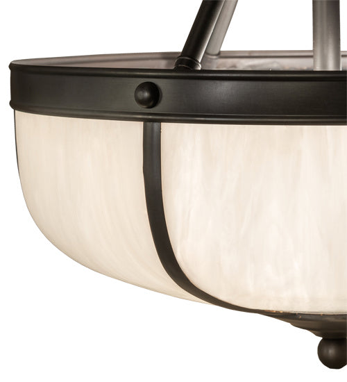 Meyda Tiffany Arts & Crafts 234504 Ceiling Light - Craftsman Brown
