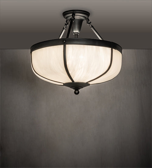 Meyda Tiffany Arts & Crafts 234504 Ceiling Light - Craftsman Brown