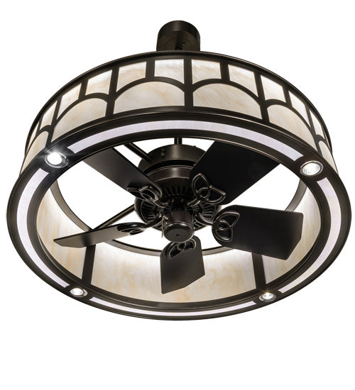 Meyda Tiffany Mission 235135 Ceiling Fan - Oil Rubbed Bronze