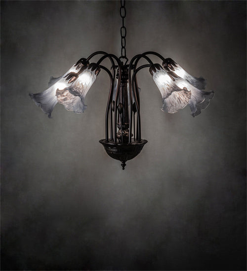 Meyda Tiffany Tiffany Pond Lily 236535 Chandelier Light - Mahogany Bronze