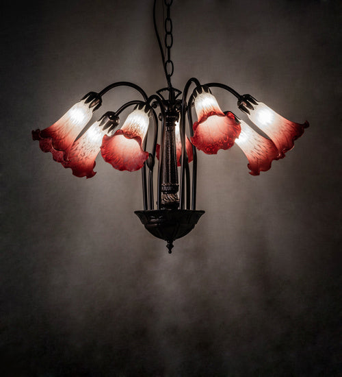 Meyda Tiffany Tiffany Pond Lily 236536 Chandelier Light - Mahogany Bronze