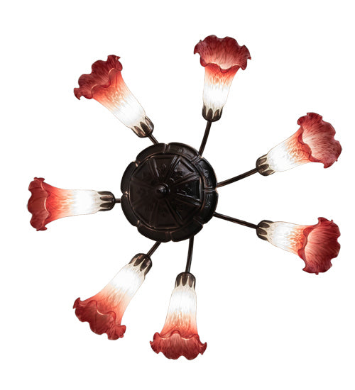 Meyda Tiffany Tiffany Pond Lily 236536 Chandelier Light - Mahogany Bronze