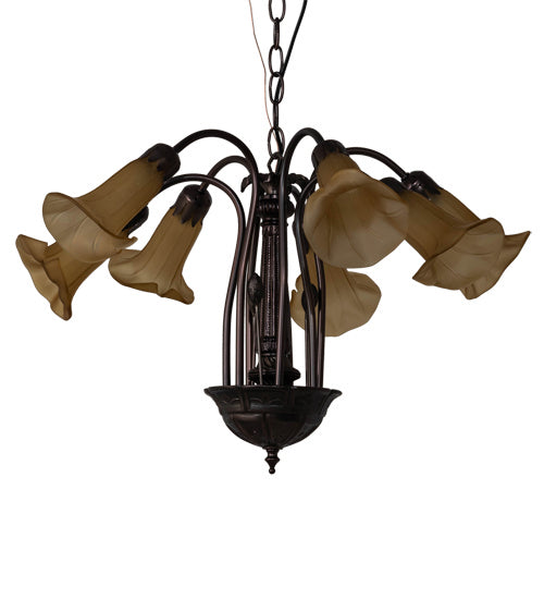 Meyda Tiffany Tiffany Pond Lily 236538 Chandelier Light - Mahogany Bronze