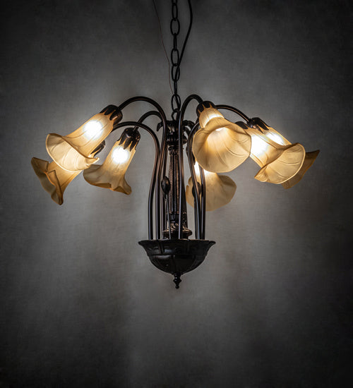 Meyda Tiffany Tiffany Pond Lily 236538 Chandelier Light - Mahogany Bronze