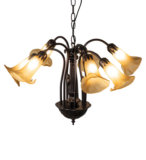 Meyda Tiffany Tiffany Pond Lily 236538 Chandelier Light - Mahogany Bronze