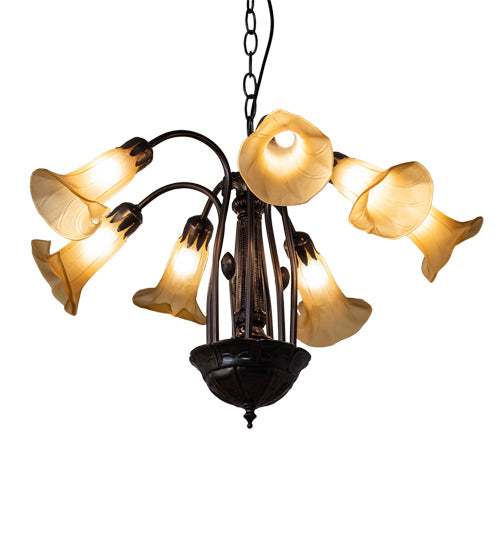 Meyda Tiffany Tiffany Pond Lily 236538 Chandelier Light - Mahogany Bronze