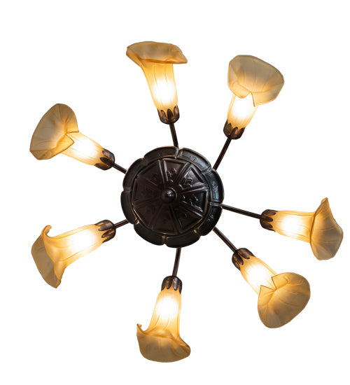 Meyda Tiffany Tiffany Pond Lily 236538 Chandelier Light - Mahogany Bronze