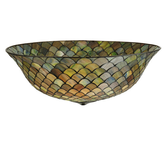 Meyda Tiffany Lighting 29627 Tiffany Fishscale Shade Lamp Shade Multicolored