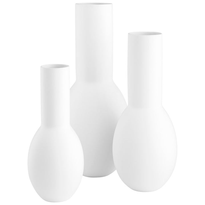 Cyan 10536 Vases & Planters - Matte White