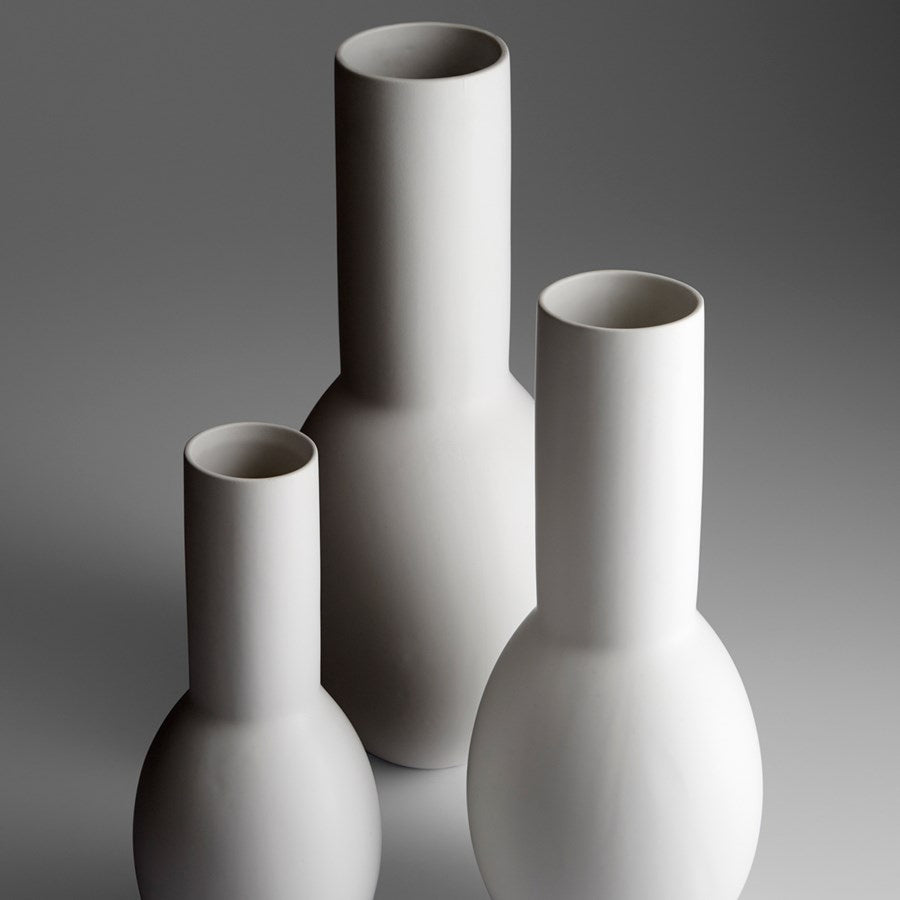 Cyan 10536 Vases & Planters - Matte White