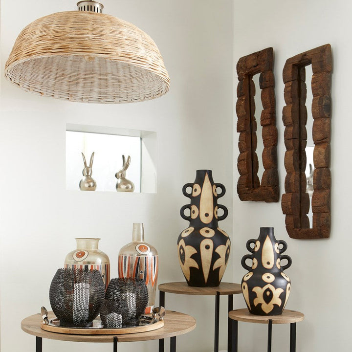 Cyan 10668 Vases & Planters - Brown - Bronze - Rust
