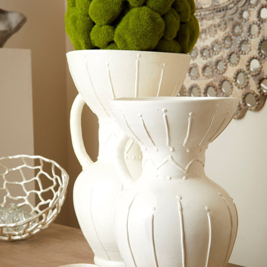 Cyan 10674 Vases & Planters - White